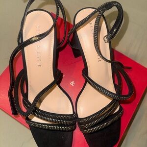 Kelly & Katie Red Shoe Box with Black Microsuede Label